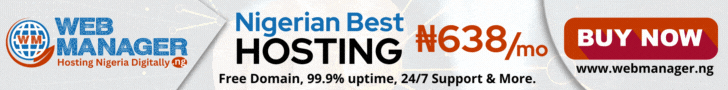 Nigerian Best Web & Reliable Hosting by WebManager.NG