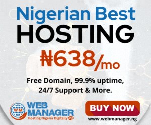 Nigerian Best Web & Reliable Hosting by WebManager.NG