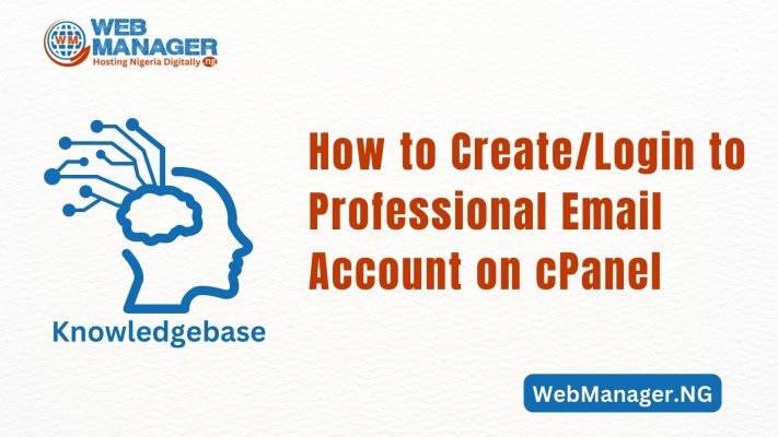 How to Create/Login to Professional Email Accounts on cPanel